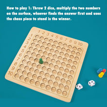 Load image into Gallery viewer, Wooden Montessori Multiplication Board Game
