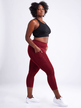 Load image into Gallery viewer, High-Waisted Criss-Cross Training Leggings with Hip Pockets
