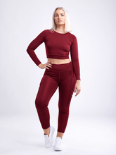 Load image into Gallery viewer, High-Waisted Criss-Cross Training Leggings with Hip Pockets
