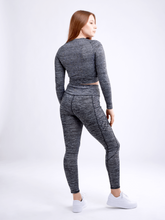 Load image into Gallery viewer, High-Waisted Criss-Cross Training Leggings with Hip Pockets
