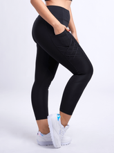 Load image into Gallery viewer, High-Waisted Criss-Cross Training Leggings with Hip Pockets
