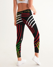 Load image into Gallery viewer, Guyanese Swag Ice Gold Green Women&#39;s Yoga Leggings
