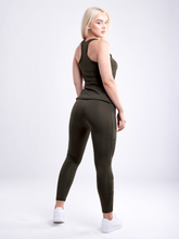 Load image into Gallery viewer, High-Waisted Pilates Leggings with Side Pockets &amp; Mesh Panels
