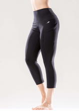 Load image into Gallery viewer, Jolie High-Waisted Capri Leggings with Hip Pockets
