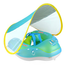 Load image into Gallery viewer, Baby Swimming Float With Canopy Inflatable Infant Floating Ring Kids Swim Pool Accessories Circle Bathing Summer Toys
