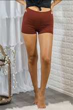 Load image into Gallery viewer, Shorty Shorts High Waisted Ribbed Shorts
