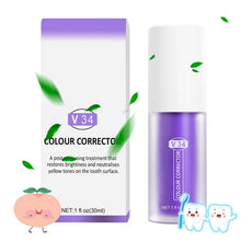 Load image into Gallery viewer, 30ml V34 Purple Whitening Toothpaste Remove Stains Reduce Yellowing
