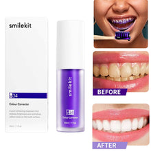 Load image into Gallery viewer, 30ml V34 Purple Whitening Toothpaste Remove Stains Reduce Yellowing
