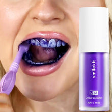 Load image into Gallery viewer, 30ml V34 Purple Whitening Toothpaste Remove Stains Reduce Yellowing
