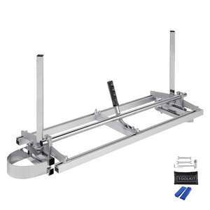 VEVOR Chainsaw Mill, Portable Sawmill 14"-36" Guide Bar, Galvanized Steel Chainsaw Planking Mill with 0.2"-11.81" Cutting Thickness, Wood Lumber Cross Cutting Saw Mill for Builders and Woodworkers