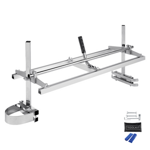 VEVOR Chainsaw Mill, Portable Sawmill 14"-48" Guide Bar, Galvanized Steel Chainsaw Planking Mill with 0.2"-11.81" Cutting Thickness, Wood Lumber Cross Cutting Saw Mill for Builders and Woodworkers