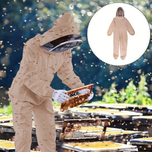 Beekeeping Suit: Full Body Protection & Fencing Veil for Beginner & Commercial Beekeepers - 1pc