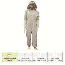 Load image into Gallery viewer, Beekeeping Suit: Full Body Protection &amp; Fencing Veil for Beginner &amp; Commercial Beekeepers - 1pc
