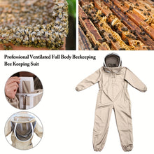 Load image into Gallery viewer, Beekeeping Suit: Full Body Protection &amp; Fencing Veil for Beginner &amp; Commercial Beekeepers - 1pc
