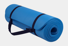 Load image into Gallery viewer, Thick Yoga and Pilates Exercise Mat with Carrying Strap
