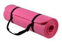 Load image into Gallery viewer, Thick Yoga and Pilates Exercise Mat with Carrying Strap
