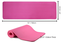 Load image into Gallery viewer, Thick Yoga and Pilates Exercise Mat with Carrying Strap
