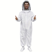 Load image into Gallery viewer, 1pc Professional Beekeeping Suit with Ventilated Veil Hood - Perfect for Backyard Professionals &amp; Beginners!
