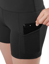 Load image into Gallery viewer, Jolie High-Waisted Athletic Shorts with Hip Pockets
