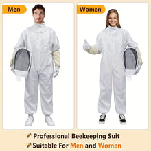 Load image into Gallery viewer, 1pc Professional Beekeeping Suit with Ventilated Veil Hood - Perfect for Backyard Professionals &amp; Beginners!
