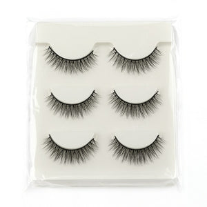 Half Eey Lashes 3/5/10 Pairs New Faux Mink Lashes Natural False