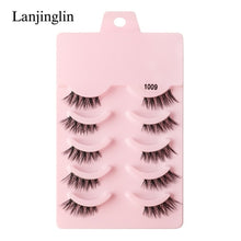 Load image into Gallery viewer, Half Eey Lashes 3/5/10 Pairs New Faux Mink Lashes Natural False
