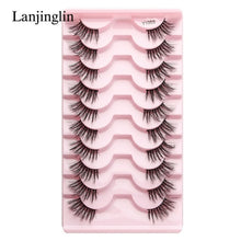 Load image into Gallery viewer, Half Eey Lashes 3/5/10 Pairs New Faux Mink Lashes Natural False
