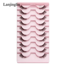 Load image into Gallery viewer, Half Eey Lashes 3/5/10 Pairs New Faux Mink Lashes Natural False
