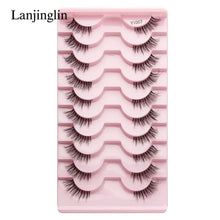 Load image into Gallery viewer, Half Eey Lashes 3/5/10 Pairs New Faux Mink Lashes Natural False
