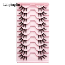 Load image into Gallery viewer, Half Eey Lashes 3/5/10 Pairs New Faux Mink Lashes Natural False
