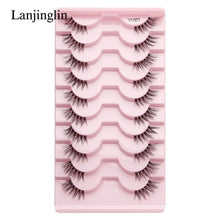 Load image into Gallery viewer, Half Eey Lashes 3/5/10 Pairs New Faux Mink Lashes Natural False
