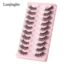 Load image into Gallery viewer, Half Eey Lashes 3/5/10 Pairs New Faux Mink Lashes Natural False
