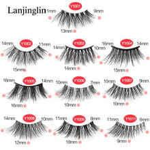 Load image into Gallery viewer, Half Eey Lashes 3/5/10 Pairs New Faux Mink Lashes Natural False
