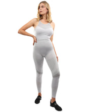 Load image into Gallery viewer, Helia Seamless Leggings &amp; Sports Bra Set - Grey
