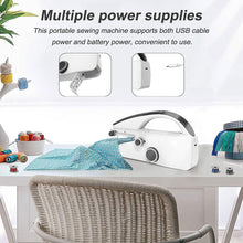 Load image into Gallery viewer, Hot! 1PC Mini Sewing Machine Handheld Mending Machine Plastic 2 Speed
