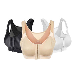 Large Size Women's Sports Bra Gathered Without Yoga Steel Ring Running