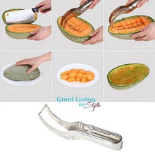 Load image into Gallery viewer, WOWZY RED/STELL Watermelon or any Melon Slicer and Cake With Mellon
