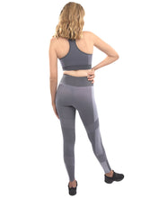 Load image into Gallery viewer, Arleta Seamless Leggings &amp; Sports Bra Set - Grey
