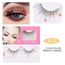 Load image into Gallery viewer, Chemical Fiber Performance Sequin False Eyelashes
