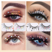 Load image into Gallery viewer, Chemical Fiber Performance Sequin False Eyelashes
