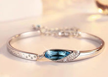 Load image into Gallery viewer, new woman fashion jewelry high quality blue crystal zircon retro simple
