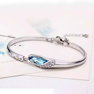 new woman fashion jewelry high quality blue crystal zircon retro simple