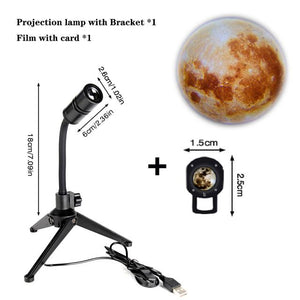 Moon Earth Projection LED Lamp