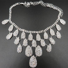 Load image into Gallery viewer, Gorgeous Diamond Necklace Set Wedding Bride Evening Costume Jewelry Set To Map Samples
