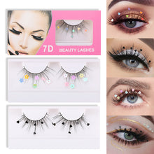 Load image into Gallery viewer, Chemical Fiber Performance Sequin False Eyelashes
