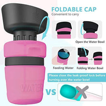 Load image into Gallery viewer, Foldable Cap Outdoor Dog Water Bottle
