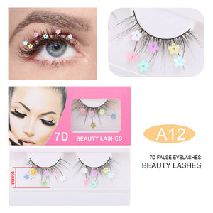 Chemical Fiber Performance Sequin False Eyelashes