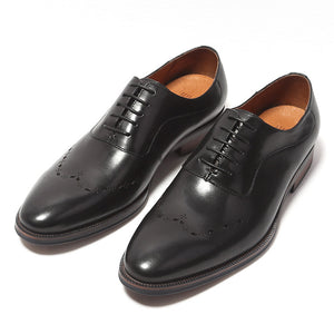 Italian Carved Leather Shoes Handmade Goodyear Leather Shoes