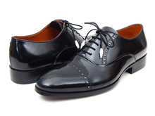 Load image into Gallery viewer, Paul Parkman Men&#39;s Captoe Oxfords Black Dress Shoes (ID#78RG61)
