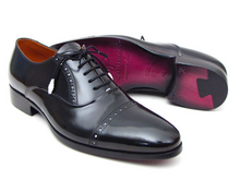 Load image into Gallery viewer, Paul Parkman Men&#39;s Captoe Oxfords Black Dress Shoes (ID#78RG61)
